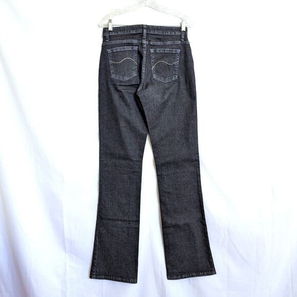 Lee Slender Secret Lower on the Waist Size 8Long Mid Rise Dark Wash Bootcut Jean - Picture 3 of 12